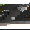 Mexen Oscar Granitspüle 1-Becken 580 x 490 mm, Schwarz/Gold Metallic, Chrom-Siphon - 6519581000-75