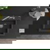 Mexen Oscar Granit-Spüle 1-beckig 580 x 490 mm, schwarz gesprenkelt, Siphon Chrom - 6519581000-76