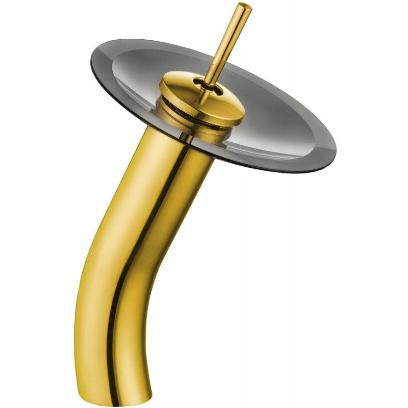 Mexen Niagara high washbasin tap, gold - 745610-57