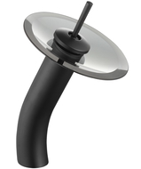 Mexen Niagara batería de lavabo alta, negra - 745610-77