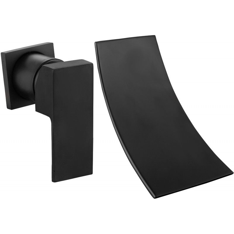 Mexen Celia grifo de lavabo empotrado, negro - 747415-70