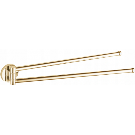 Mexen Remo double swivel towel rack, gold - 70507255-50