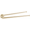 Mexen Remo double porte-serviettes pivotant, doré - 70507255-50