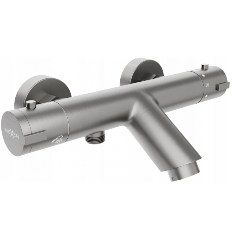 Mexen Kai thermostatic bath mixer, graphite - 77300-66