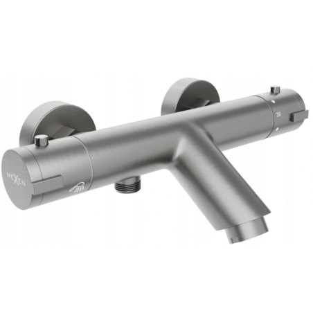 Mexen Kai thermostatische badmengkraan, geborsteld gun gray - 77300-66
