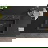 Mexen Oscar Granitspüle 1-Becken 580 x 490 mm, schwarz gesprenkelt, schwarzer Siphon - 6519581000-76-B