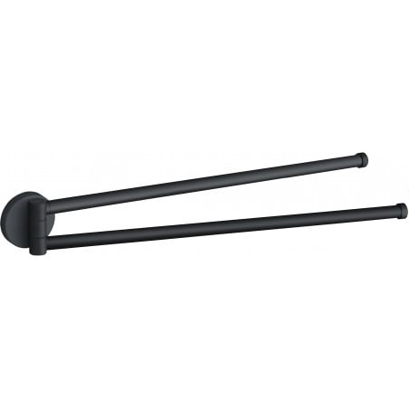 Mexen Remo doppio appendiabiti rotante per asciugamani, nero - 70507255-70