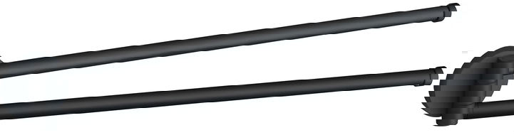 Mexen Remo dubults pagriežams dvieļu turētājs, melns - 70507255-70