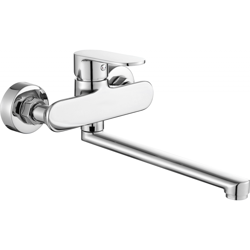 Mexen Milo badkarsblandare lång pip, krom - 71335-00