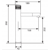 Mexen Diamond high washbasin faucet, chrome - 71510-00