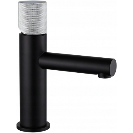 Mexen Elba One washbasin faucet, black/chrome - 74101-77