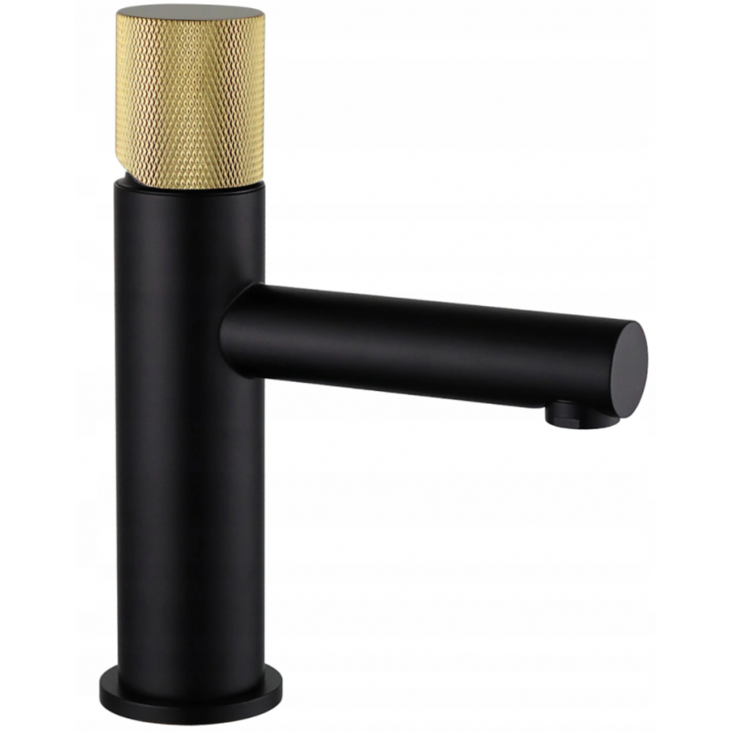 Mexen Elba One torneira de lavatório, preto/dourado - 74101-75
