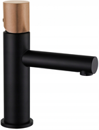 Mexen Elba One rubinetto lavabo, nero/oro rosa - 74101-76
