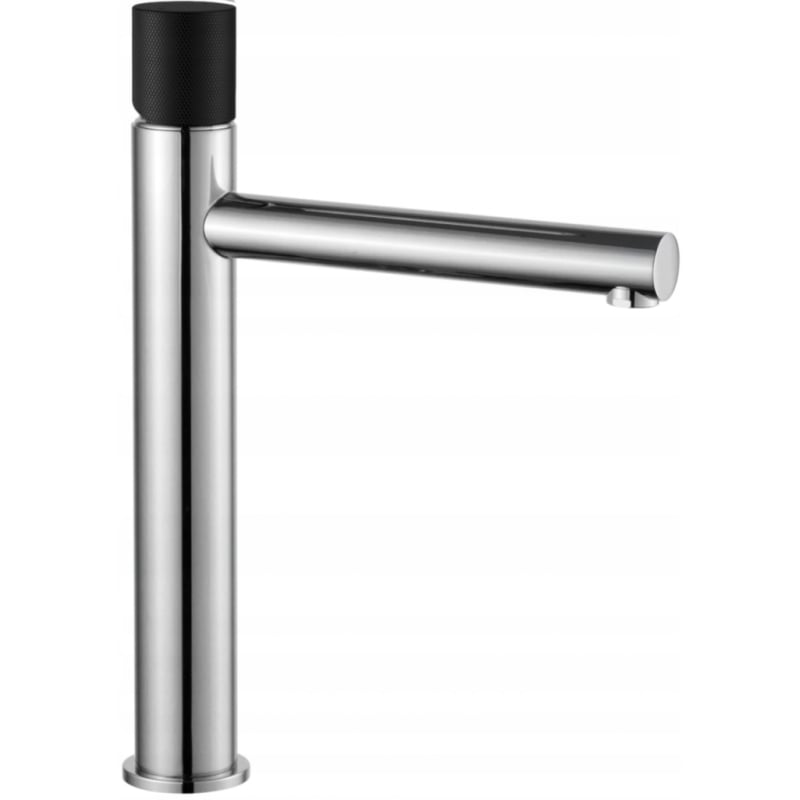 Mexen Elba One bateria umywalkowa wysoka, chrom/czarny - 74111-07