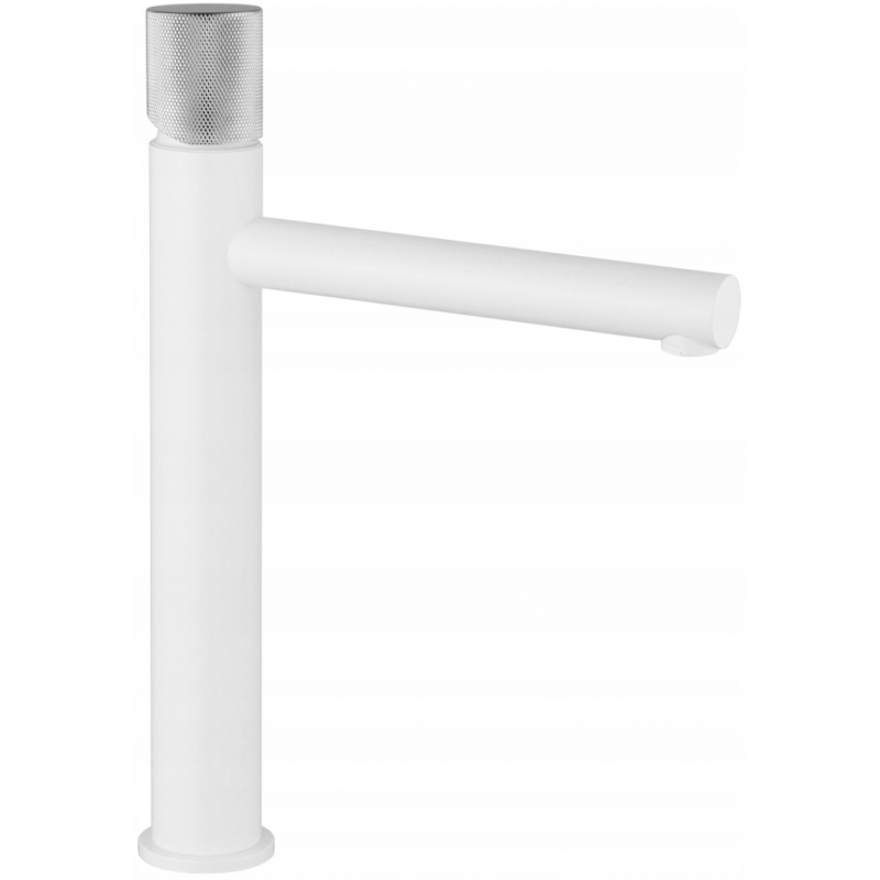 Mexen Elba One grifo de lavabo alto, blanco/cromo - 74111-22