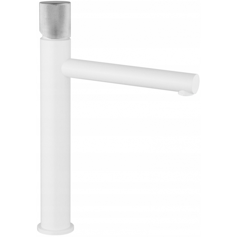 Mexen Elba One high basin tap, white/chrome - 74111-22