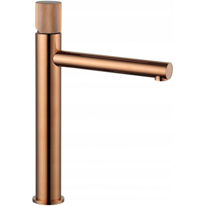 Mexen Elba One grifo alto para lavabo, oro rosa - 74111-60