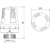 Mexen Thermostat-Kopf für Heizkörper, weiß - W908-001-20