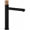 Mexen Elba One rubinetto per lavabo alto, nero/oro rosa - 74111-76