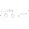 Mexen R dubbele afdekkapset voor radiator, wit - W905-000-20