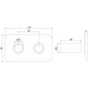 Mexen S dubbele afdekkapset voor radiator, wit - W910-000-20