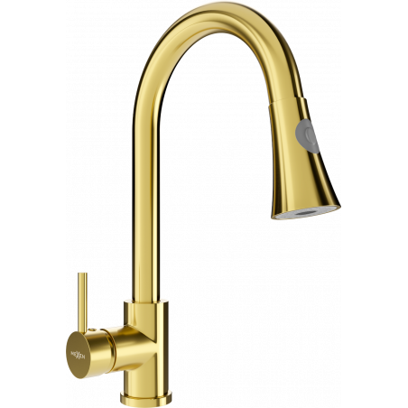 Mexen Elia kitchen faucet, gold - 670101-50