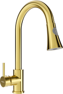 Mexen Elia rubinetto da cucina, oro - 670101-50