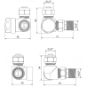 Mexen Uni-Term radiaatorite telgventiilid, kroom - W903-000-01
