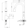 Mexen Elia Küchenmischbatterie, beige - 670101-69