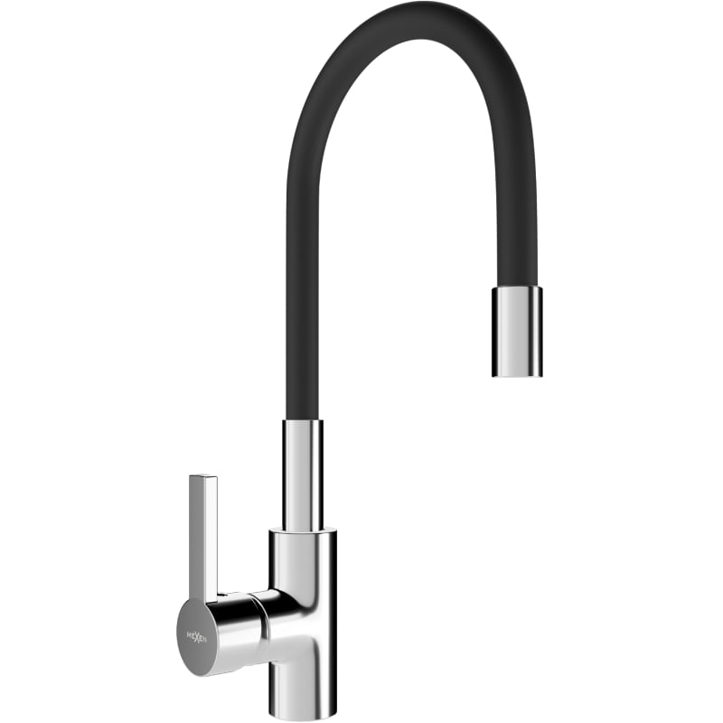 Mexen Flex köögisegisti, kroom/must - 670900-07