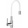 Mexen Flex robinet de cuisine, chrome/blanc - 670900-02