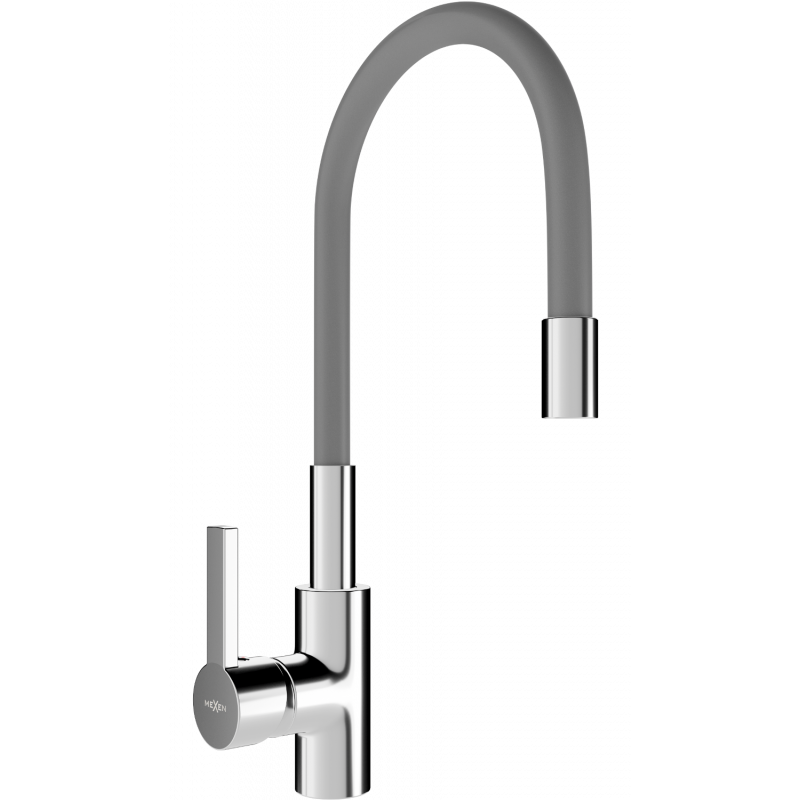 Mexen Flex bateria kuchenna, chrom/szara - 670900-06