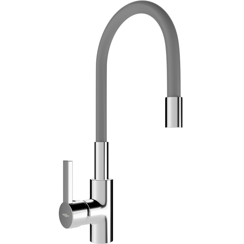 Mexen Flex köögisegisti, kroom/hall - 670900-06