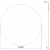 Mexen Alto round bathroom mirror 100 cm - 9853-100-100-000-00