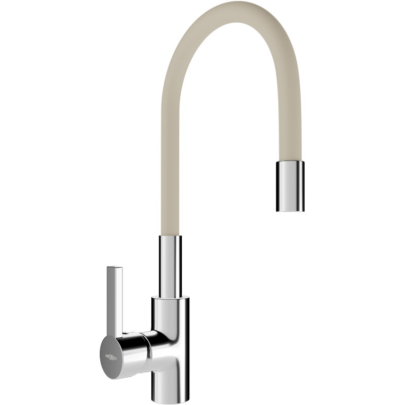 Mexen Flex köögisegisti, kroom/beež - 670900-09