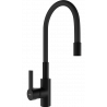 Mexen Flex Küchenarmatur, schwarz - 670900-70