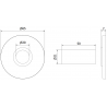 Mexen R enkele afdekset voor radiator, wit - W904-000-20