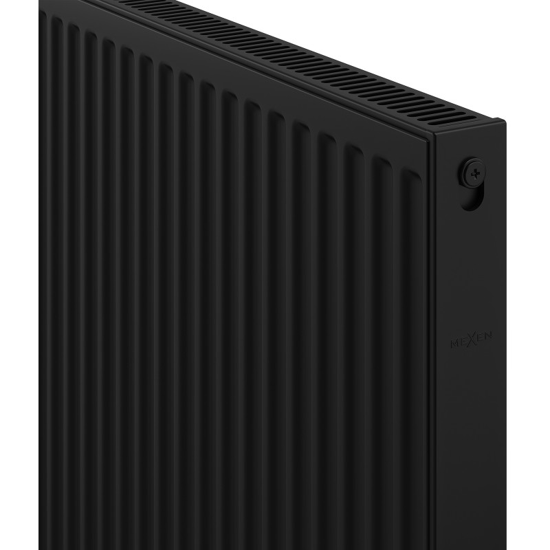 Mexen C11 radiador convector 500 x 2400 mm, conexión lateral, 1911 W, negro - W411-050-240-70