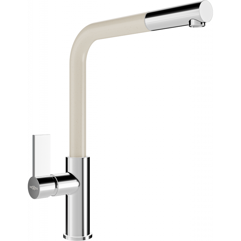 Mexen Flora keittiöhana, kromi/beige - 670401-09