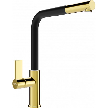 Mexen Flora köksblandare, guld/svart - 670401-57