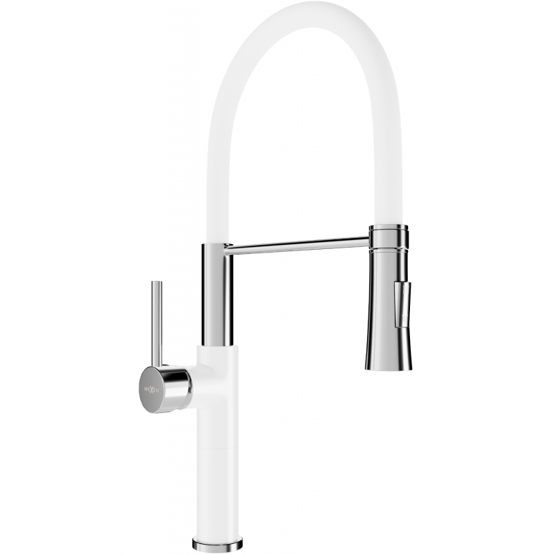 Mexen Dina grifo de cocina, blanco - 672701-20