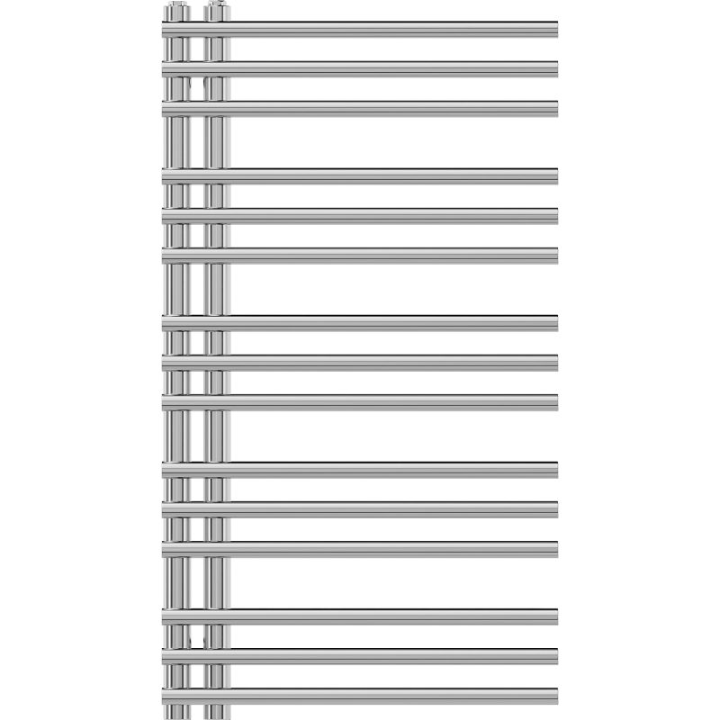 Mexen Neptun dekorativ badrumsradiator 900 x 500 mm, 291 W, krom - W101-0900-500-00-01
