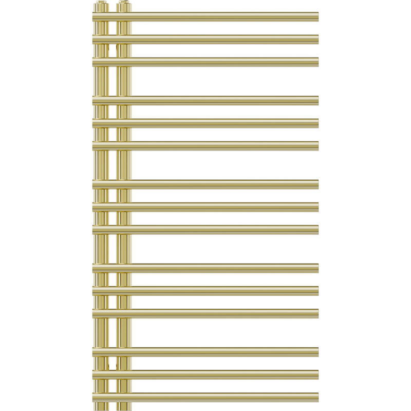 Mexen Neptun dekorativ badrumsradiator 900 x 500 mm, 291 W, guldfärgad - W101-0900-500-00-50