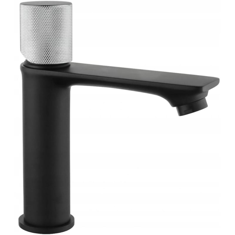 Mexen Royo One washbasin faucet, black/chrome - 72201-77