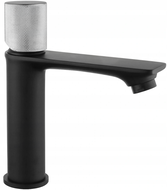 Mexen Royo One washbasin faucet, black/chrome - 72201-77