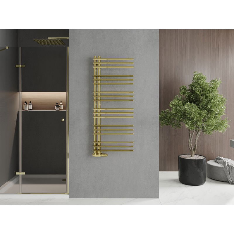 Mexen Neptun radiador decorativo de casa de banho 1200 x 500 mm, 360 W, dourado - W101-1200-500-00-50