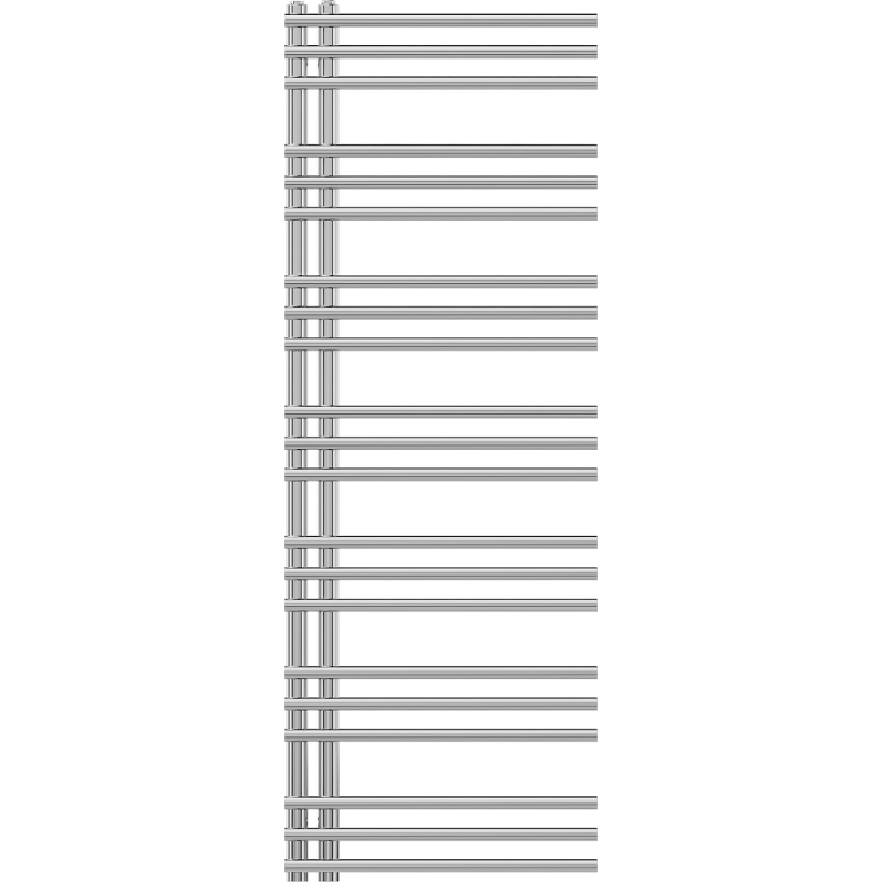 Mexen Neptun dekorativen Buedzëmmerheizkierper 1400 x 500 mm, 420 W, Chrom - W101-1400-500-00-01