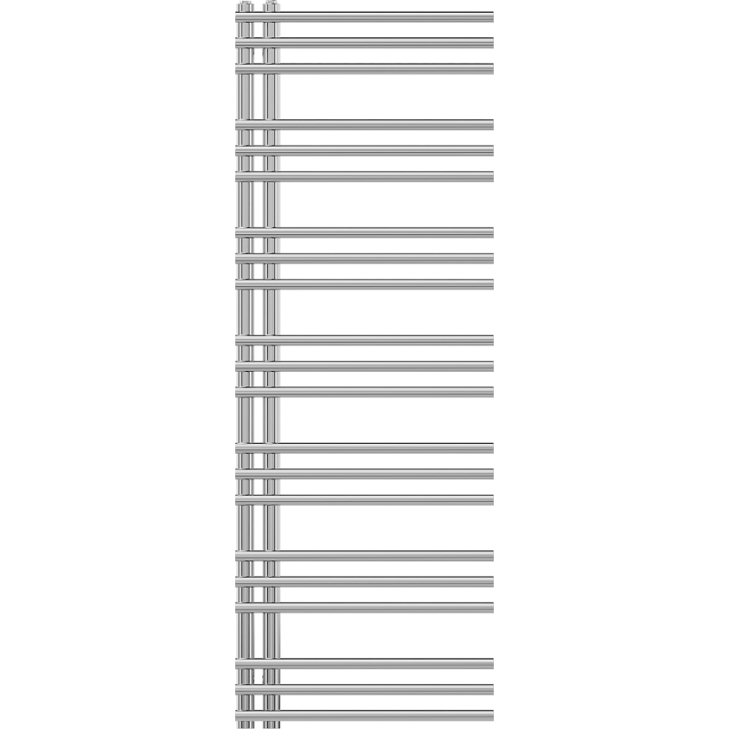 Mexen Neptun dekorativer Badezimmerheizkörper 1400 x 500 mm, 420 W, Chrom - W101-1400-500-00-01