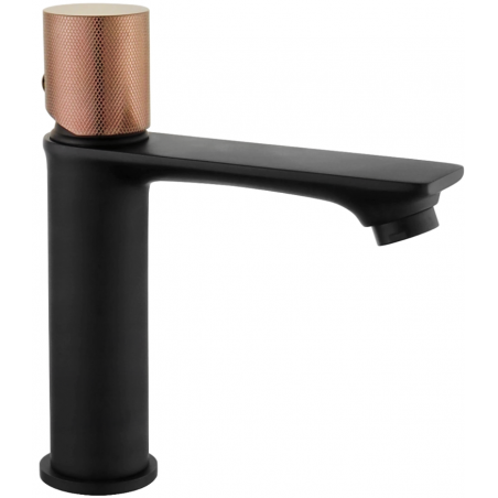 Mexen Royo One torneira de lavatório, preto/ouro rosa - 72201-76