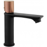 Mexen Royo One washbasin faucet, black/rose gold - 72201-76